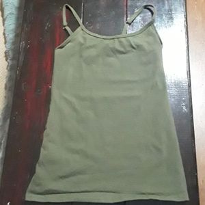 Army green tank top